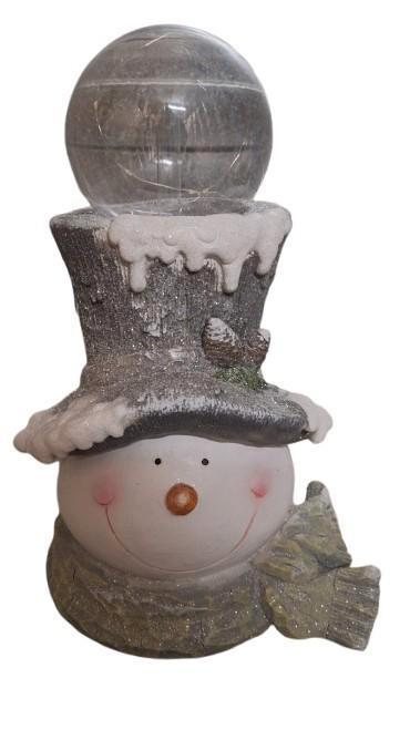 Sneeuwpop buste met verlichting €89 inclusief btw, Diversen, Kerst, Nieuw, Ophalen of Verzenden