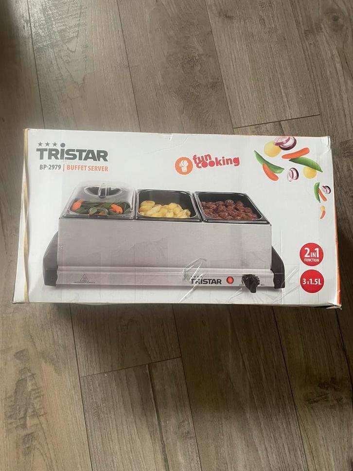 Tristar BP-2979 Buffetwarmer, Witgoed en Apparatuur, Gourmetstellen, Nieuw, 4 t/m 7 personen, Ophalen of Verzenden