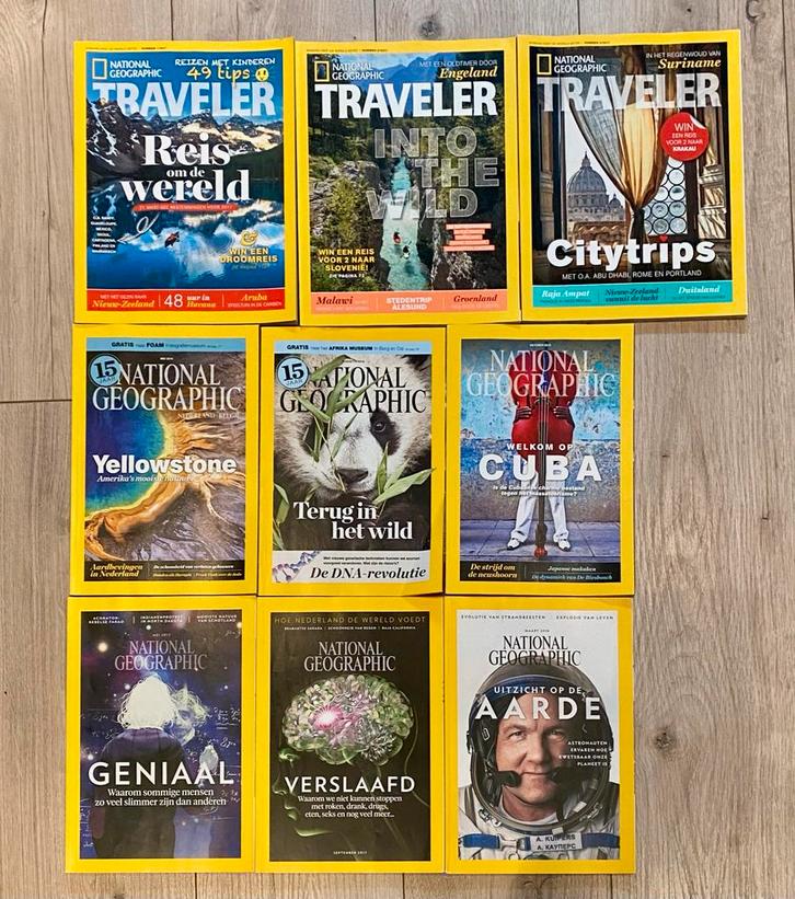National Geographic Tijdschriften Collectie, Boeken, Tijdschriften en Kranten, Gelezen, Overige typen, Ophalen of Verzenden