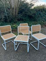 4 eetkamerstoelen (webbing/thonet stijl/model s32), Huis en Inrichting, Stoelen, Ophalen, Bruin, Zo goed als nieuw, Vier