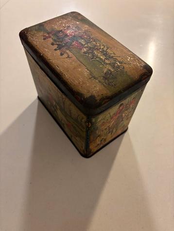 De Gruyter koffie thee cacao blik Vintage Doos jaren 30-40! beschikbaar voor biedingen