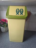 Vintage groene prullenbak van curver jaren 70, Ophalen of Verzenden, Huis en Inrichting
