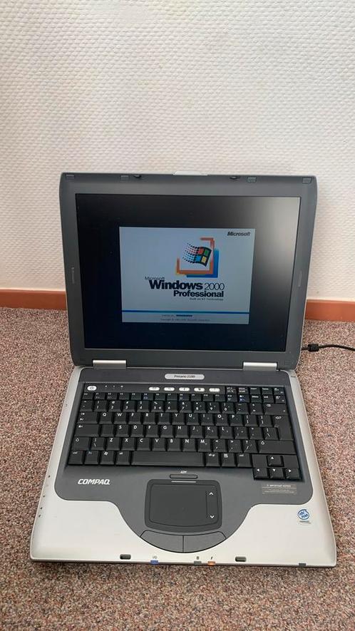 HP Compaq Presario 2100 Retro Gaming Laptop Windows 2000, Computers en Software, Vintage Computers, Ophalen of Verzenden