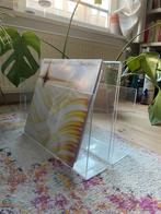 Vintage plexiglas maganzinebak/vinylhouder, Ophalen, Gebruikt