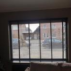 Zwarte houten jaloezie, Ophalen, 150 tot 200 cm, 150 tot 200 cm