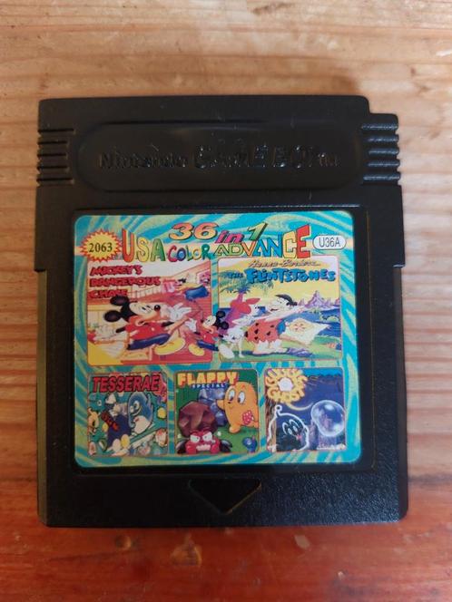 Gameboy 36-in-1 Spel Cartridge, Spelcomputers en Games, Games | Nintendo Game Boy, Gebruikt, Avontuur en Actie, 1 speler, Ophalen of Verzenden
