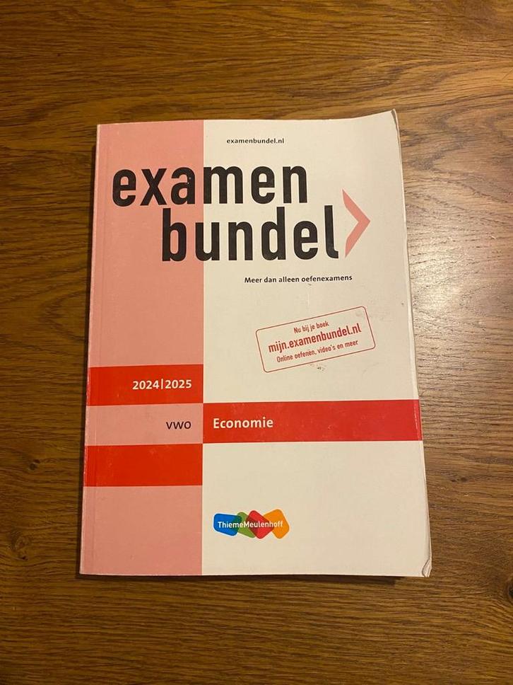 Economie Examenbundel en samenvattingen VWO 2024/2025, Boeken, Schoolboeken, Zo goed als nieuw, Economie, VWO, Ophalen of Verzenden