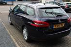 Peugeot 308 1.2 PureTech Allure 130 PK AUTOMAAT NAVI apk tot, Gebruikt, Euro 6, 1199 cc, Blauw