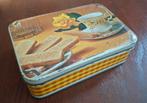 Vintage Verkade koekjestrommel – retro blik jaren 70, Ophalen of Verzenden, Zo goed als nieuw, Verkade
