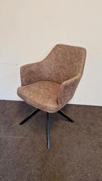 Set van 4 eetkamerstoelen taupe, Ophalen, Zo goed als nieuw, Stof