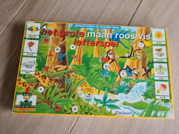 Het grote Maan-Roos-Vis letterspel - educatief, Kinderen en Baby's, Speelgoed | Educatief en Creatief, Zo goed als nieuw, Taal en Lezen