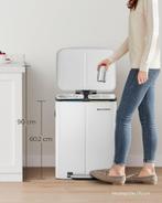 SONGMICS Duo Pedaalemmer: Stijlvol & Slim Scheiden, Kunststof, Nieuw, 40 liter of meer, Ophalen of Verzenden