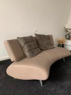 Lederen design bank - vierpersoons, Huis en Inrichting, Ophalen, Gebruikt, 150 tot 200 cm, Vierpersoons of meer