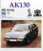 Ak130 autokaart rover 3500 ( 1976 - 1984 )  afmeting 14 cm x, Ophalen of Verzenden, Zo goed als nieuw, Auto's