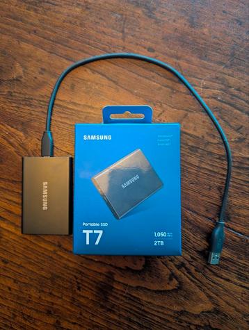 Samsung T7 Portable SSD 2TB - nieuw! beschikbaar voor biedingen