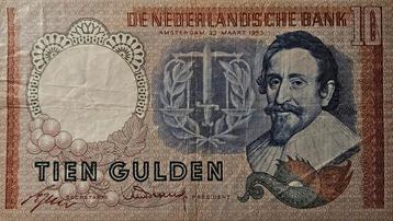 10 Gulden 1953 Hugo de Groot ZZG serie beschikbaar voor biedingen