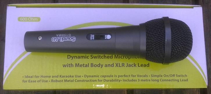 Microfoon voor zang, met snoer XLR - Jack, Muziek en Instrumenten, Microfoons, Nieuw, Zangmicrofoon, Ophalen of Verzenden