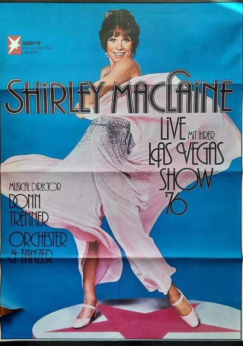 affiche Shirley Mc Lane, Verzamelen, Posters, Gebruikt, Film en Tv, A1 t/m A3, Rechthoekig Staand, Ophalen