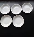 Hutschenreuter set van 5 witte schaaltjes, Ophalen of Verzenden, Effen, Porselein, Schaal of Schalen