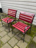 Unieke terras of veranda stoelen, Tuin en Terras, Ophalen, Zo goed als nieuw, Metaal