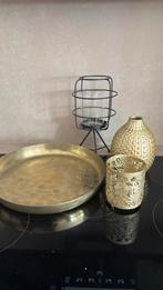 Gouden woonaccessoires, Ophalen of Verzenden, Zo goed als nieuw, Rond, Metaal