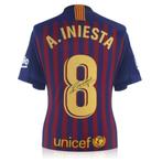 Andres Iniesta gesigneerd FC Barcelona 18/19 thuis Shirt, Verzamelen, Sportartikelen en Voetbal, Shirt, Ophalen of Verzenden, Zo goed als nieuw