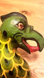 Oud Indonesie hout Garuda en vleermuis, Ophalen of Verzenden