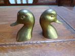 2 messing boekensteunen, eend, Antiek en Kunst, Ophalen of Verzenden