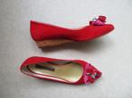 ROBERTO D’ANGELO schoenen lage slee hak rood suède leer 36, Pumps, Zo goed als nieuw, Rood, Roberto d’Angelo