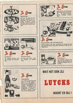 Retro reclame 1966 Luycks slasaus limonade & mosterd, Verzenden, Overige typen