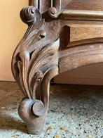 Vintage Franse commode eik met wit marmeren blad, Huis en Inrichting, Ophalen, Gebruikt