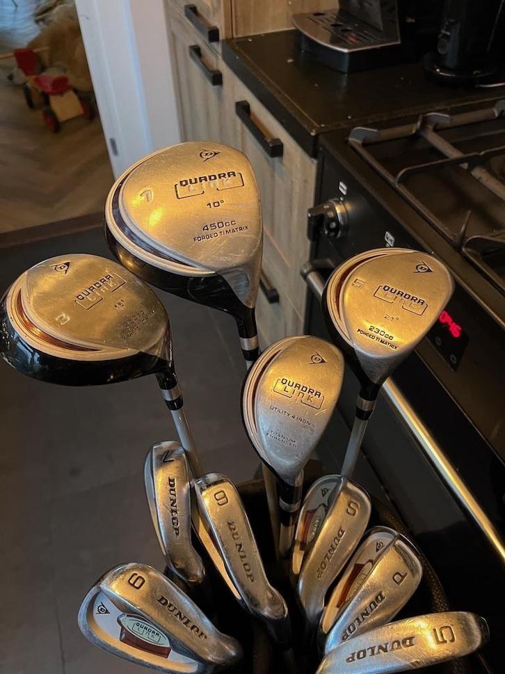 Complete Dunlop Golfset type quadra Link incl.tas, Sport en Fitness, Golf, Zo goed als nieuw, Set, Overige merken, Ophalen