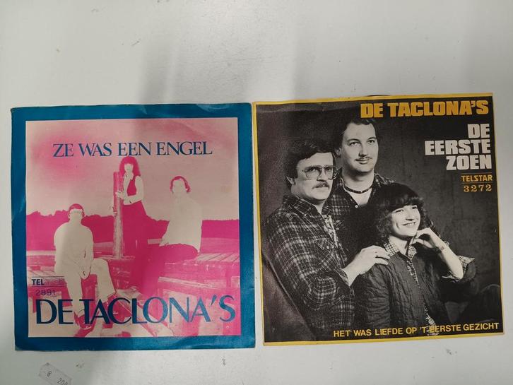 De Taclona's 2 singeltjes, Cd's en Dvd's, Vinyl | Nederlandstalig, Zo goed als nieuw, Levenslied of Smartlap, Overige formaten