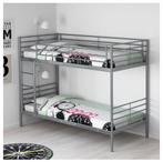 IKEA bunk bed with mattresses, Huis en Inrichting, Slaapkamer | Stapelbedden en Hoogslapers, Ophalen, Gebruikt, Tweepersoons, 200 cm