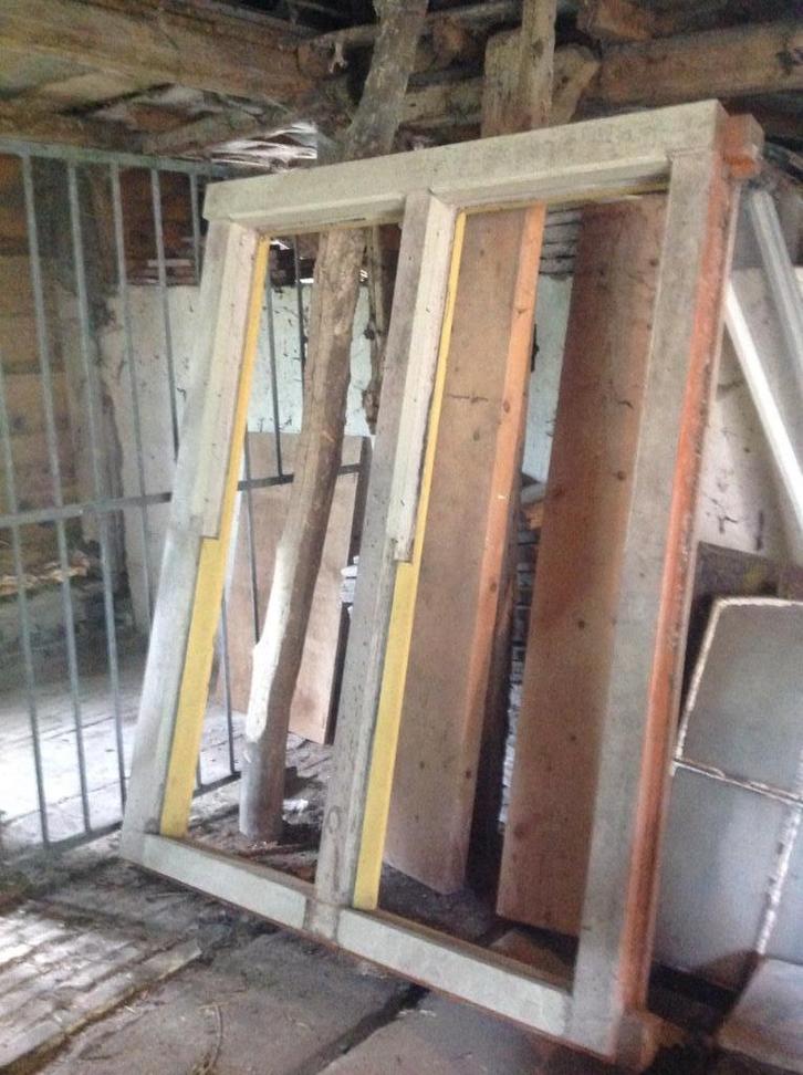 Origineel Kozijn voor kruisraam 1700x1320, Doe-het-zelf en Verbouw, Kozijnen en Schuifpuien, Gebruikt, Raamkozijn, Hout, 150 tot 225 cm