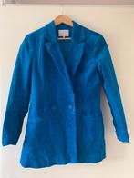 Ocean blue rib fluweel jas, Kleding | Dames, Blauw, Aeryne, Ophalen of Verzenden, Zo goed als nieuw