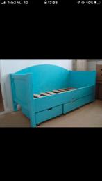 Bopita peuter junior bed blauw Met lades, Lattenbodem, 160 tot 180 cm, Zo goed als nieuw, 70 tot 85 cm