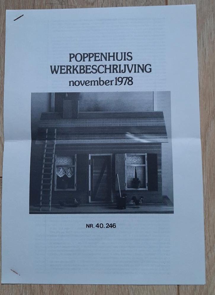 Modelbouwtekening van een poppenhuis, Hobby en Vrije tijd, Modelbouw | Overige, Nieuw, Groter dan 1:32, Ophalen of Verzenden