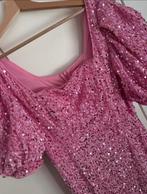 Prachtige roze galajurk met pailletten, -, -, Zo goed als nieuw, Roze