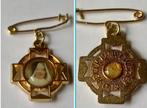 Medaille met relikwie van Zuster Maria Teresa. Sittard., Ophalen of Verzenden, Overige materialen