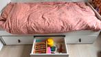 1 persoons- bed met 3 Lades - 200x90 cm., Ophalen, 85 tot 100 cm, Zo goed als nieuw, Lattenbodem