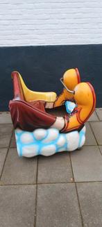 MOOI APART VINTAGE  ATTRACTIE KARRETJE MET REUZEN SCHOENEN, Ophalen