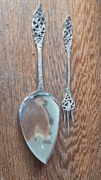 Zilveren Taartschep & Cakevork - 1939, Antiek en Kunst, Antiek | Bestek, Ophalen of Verzenden