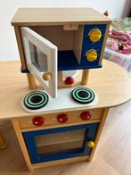 Houten Speelkeuken Vintage met wasmachine, magnetron, Ophalen, Gebruikt, Hout, Speelkeuken