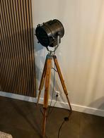 Industriele tripod vloerlamp - hout / metaal - E27 fitting, Ophalen of Verzenden, Zo goed als nieuw, Hout, 150 tot 200 cm
