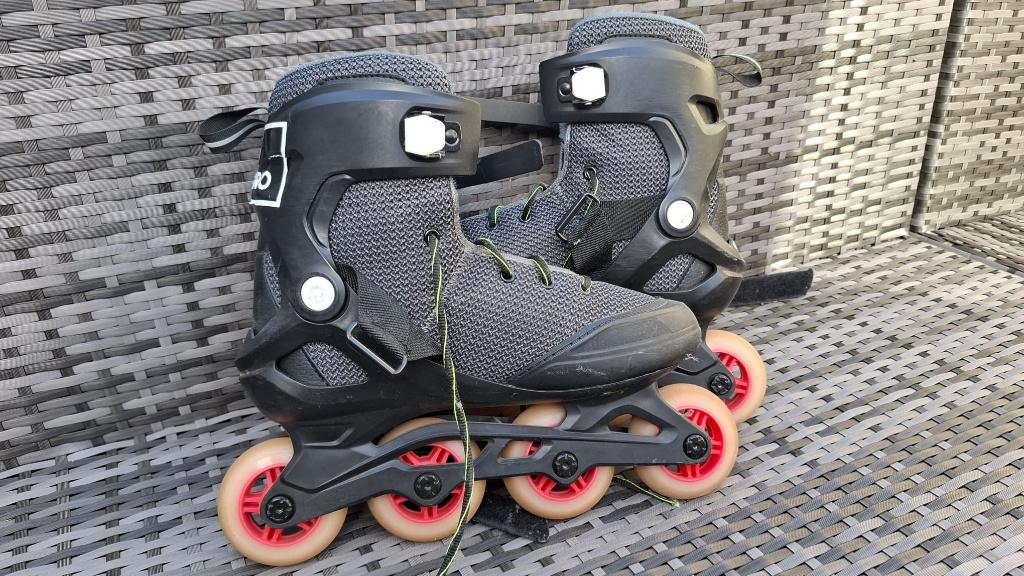 Oxelo rolschaatsen mannen/heren maat 42 43, Sport en Fitness, Skeelers, Ophalen, Heren, Zo goed als nieuw, Inline skates 4 wielen