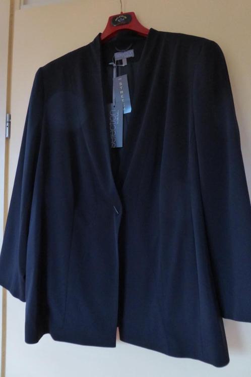 Nieuw blauw zwart chique jasje van merk Ulla Popken maat 48, Kleding | Dames, Grote Maten, Nieuw, Jasje of Colbert, Blauw, Ophalen of Verzenden
