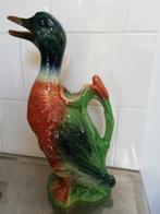 Franse waterkan / wijnkan eend, prachtige kleuren, Antiek en Kunst, Ophalen of Verzenden
