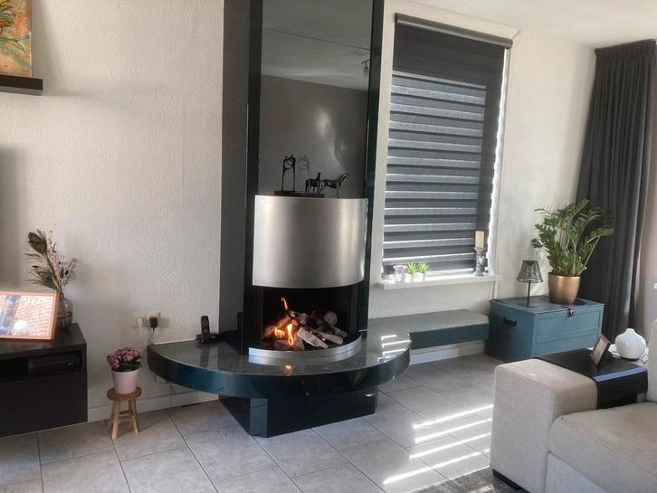 Openhaard met keramisch blokken, Boley, Huis en Inrichting, Haarden, Zo goed als nieuw, Gashaard, Ophalen