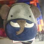 Olifant pluche knuffel rugzak kleuter peuter, Ophalen of Verzenden, Zo goed als nieuw